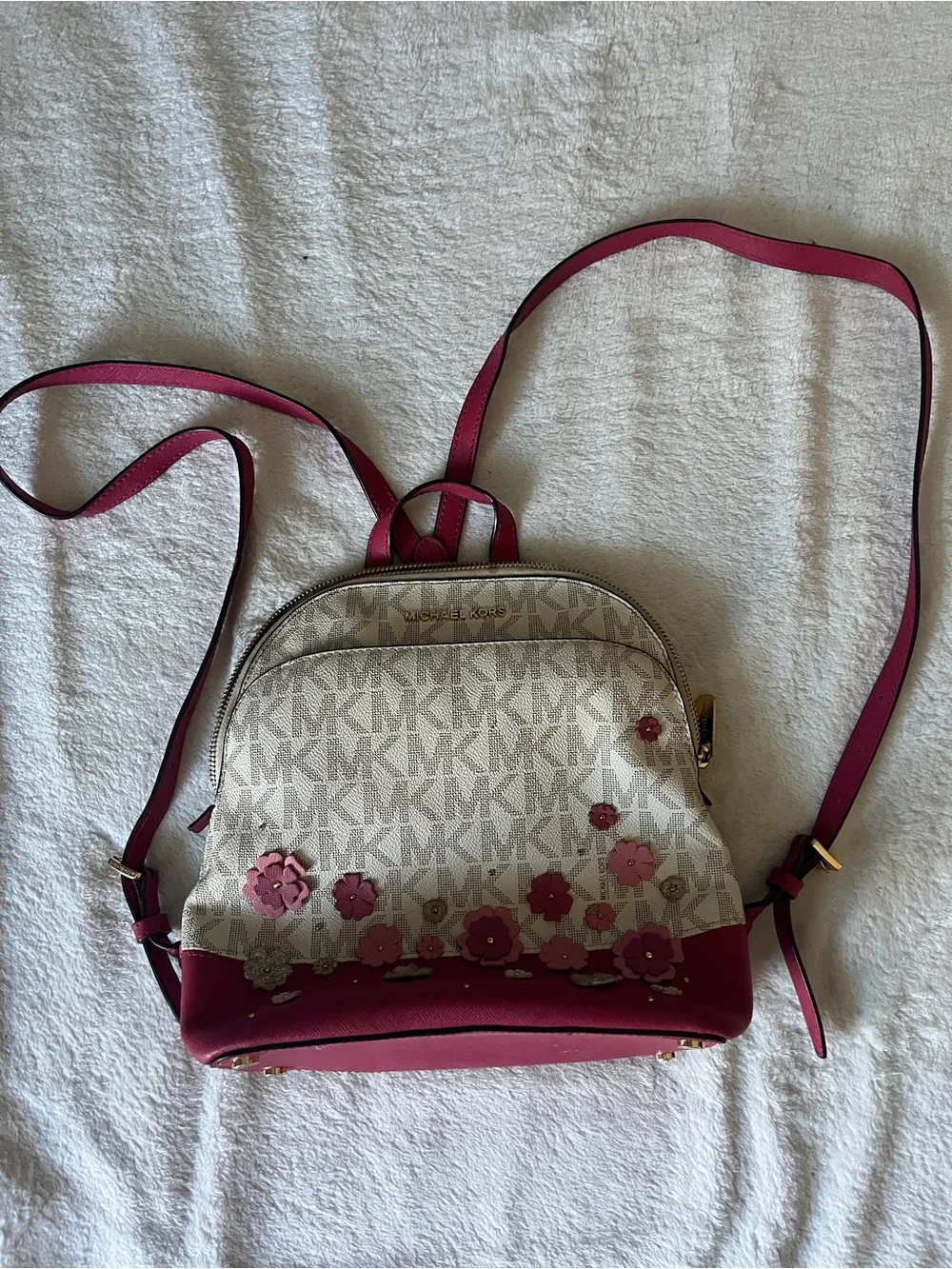 Michael Kors Emmy small backpack floral pink